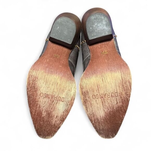 Durango Women’s 12” Western Cowboy Boots RD5514 Size 7M Grey Leather Snip Toe - Picture 5 of 6